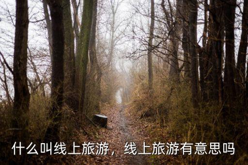 什么叫線上旅游，線上旅游有意思嗎
