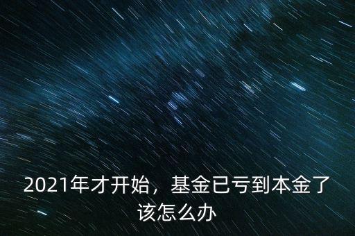 2021年才開始，基金已虧到本金了該怎么辦