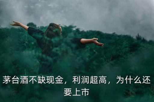 茅臺(tái)酒不缺現(xiàn)金，利潤(rùn)超高，為什么還要上市