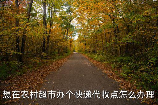想在農村超市辦個快遞代收點怎么辦理