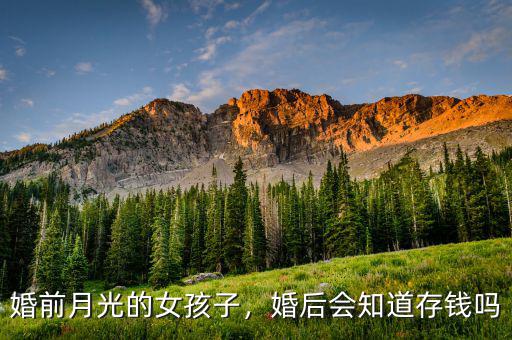 婚前月光的女孩子，婚后會(huì)知道存錢(qián)嗎