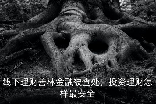 線下理財(cái)善林金融被查處，投資理財(cái)怎樣最安全