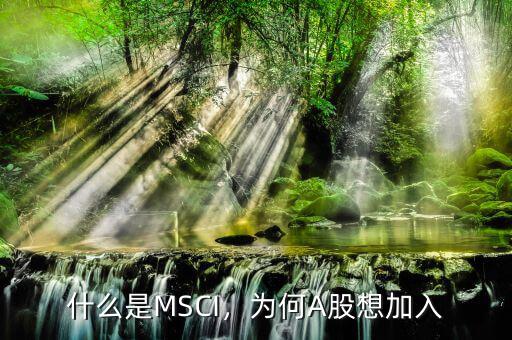 什么是MSCI，為何A股想加入