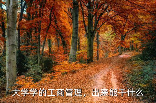 大學(xué)學(xué)的工商管理，出來能干什么