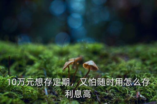 10萬元想存定期，又怕隨時(shí)用怎么存利息高