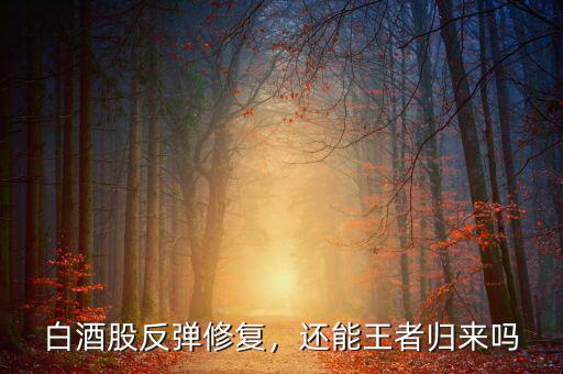 白酒股反彈修復(fù)，還能王者歸來嗎