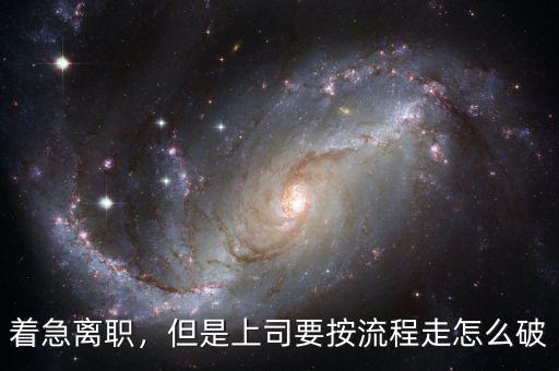 投奔怎么破,但是上司要按流程走。怎么破
