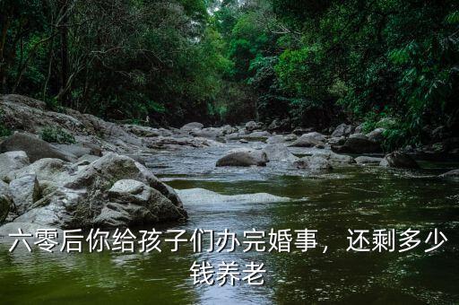 六零后你給孩子們辦完婚事，還剩多少錢養(yǎng)老