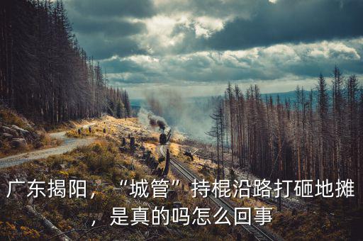廣東揭陽，“城管”持棍沿路打砸地?cái)?，是真的嗎怎么回? class=