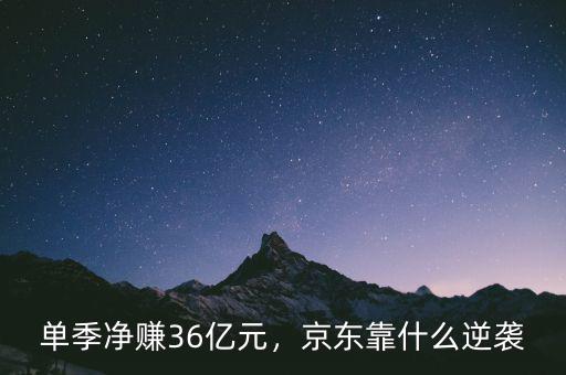 單季凈賺36億元，京東靠什么逆襲
