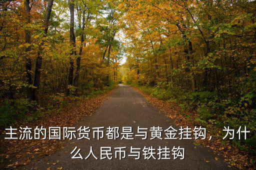 主流的國際貨幣都是與黃金掛鉤，為什么人民幣與鐵掛鉤