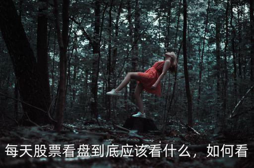 每天股票看盤到底應該看什么，如何看