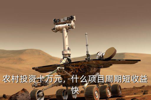農(nóng)村投資十萬(wàn)元，什么項(xiàng)目周期短收益快