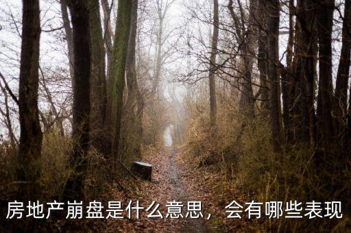 房?jī)r(jià)崩盤是什么意思,房地產(chǎn)崩盤是什么意思