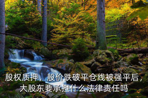 股權(quán)質(zhì)押，股價跌破平倉線被強平后，大股東要承擔(dān)什么法律責(zé)任嗎