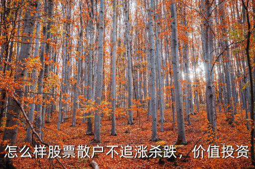 怎么樣股票散戶不追漲殺跌，價(jià)值投資