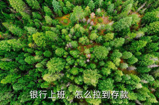 銀行上班，怎么拉到存款
