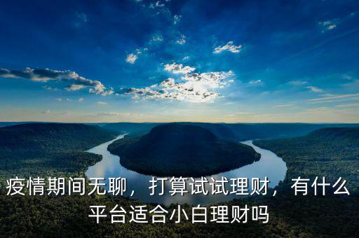 疫情期間無聊，打算試試理財，有什么平臺適合小白理財嗎