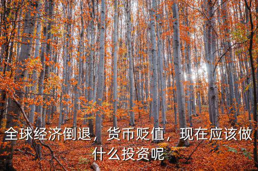全球經(jīng)濟(jì)倒退，貨幣貶值，現(xiàn)在應(yīng)該做什么投資呢