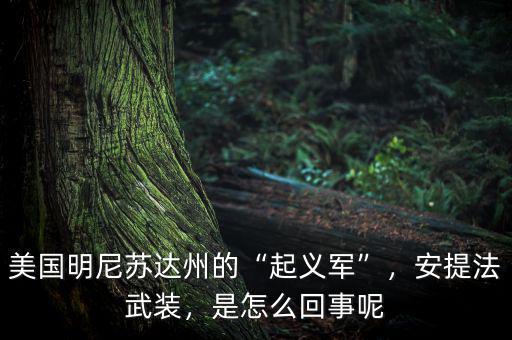 美國明尼蘇達(dá)州的“起義軍”，安提法武裝，是怎么回事呢