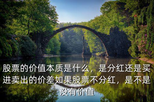 股票的價值本質(zhì)是什么，是分紅還是買進(jìn)賣出的價差如果股票不分紅，是不是沒有價值