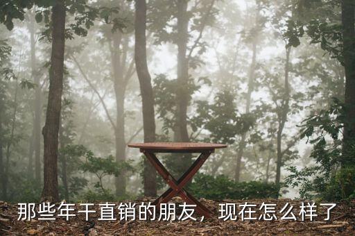 那些年干直銷的朋友，現(xiàn)在怎么樣了