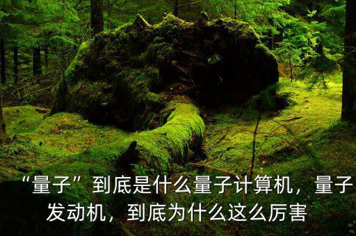 “量子”到底是什么量子計(jì)算機(jī)，量子發(fā)動(dòng)機(jī)，到底為什么這么厲害