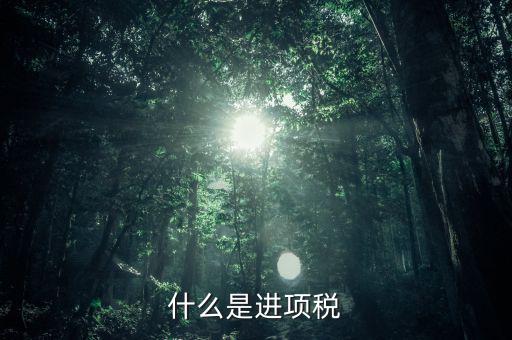 進項是指什么，什么是進項稅