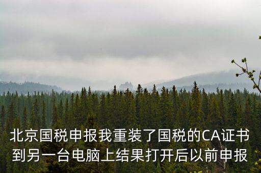 為什么有別的電腦上查不到國稅申報文件，國稅申報能在其他電腦里查看報表打印出來嗎如果不能查看和打