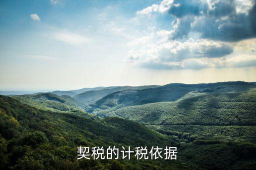 契稅計(jì)稅依據(jù)是什么，房產(chǎn)契稅的計(jì)稅依據(jù)