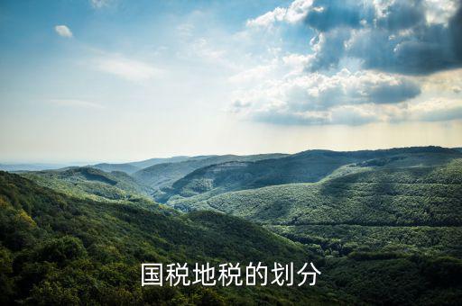地稅分為什么種類，國稅地稅的劃分