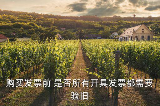 什么樣的發(fā)票需要驗舊，發(fā)票驗舊是什么意思