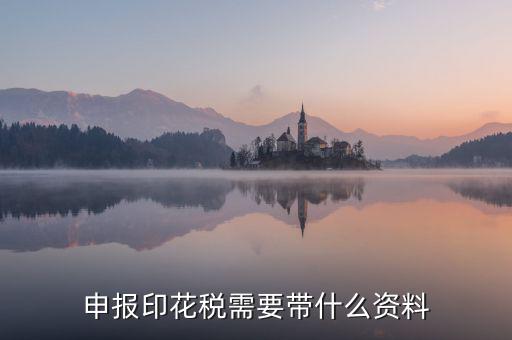 辦理印花稅退稅要帶什么資料，辦理退稅賬號銀行開戶印鑒卡需要提交什么資料急急急