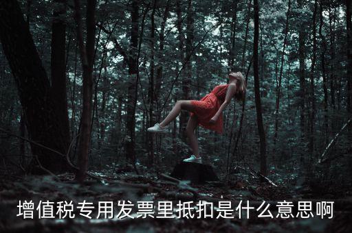 抵扣票是什么意思，增值稅專用發(fā)票里抵扣是什么意思啊