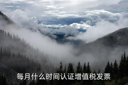 月底認證什么發(fā)票，每月什么時間認證增值稅發(fā)票