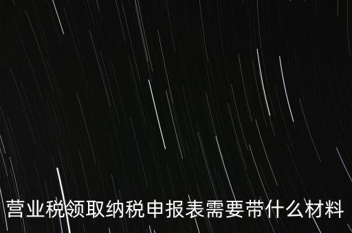 拿完稅申報(bào)表什么資料，納稅申報(bào)時(shí)需要提交哪些資料