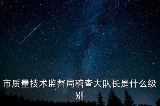 顯稽查局長是什么級(jí)別，市質(zhì)量技術(shù)監(jiān)督局稽查大隊(duì)長是什么級(jí)別