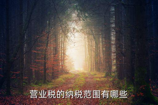 什么經(jīng)營范圍可以開營業(yè)稅，營業(yè)稅的納稅范圍有哪些