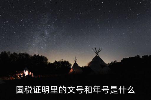 納稅證明文書號指什么，營業(yè)執(zhí)照清稅證明文號是什么