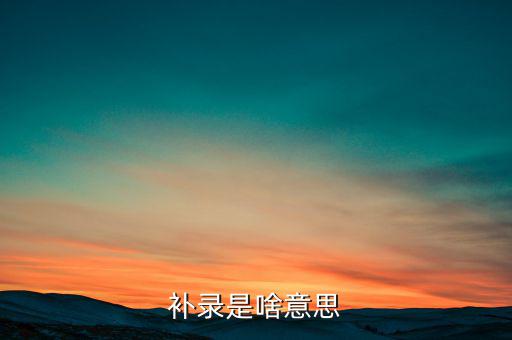 發(fā)票補(bǔ)錄是什么意思，補(bǔ)錄是什么意思