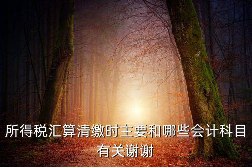 所得稅匯算清繳都涉及到什么，企業(yè)所得稅匯算清繳要做哪些