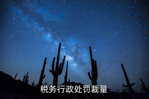 稅務(wù)行政處罰裁量權(quán)是什么，稅務(wù)行政處罰裁量