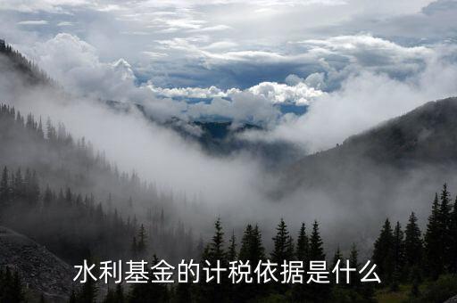 水利基金的計(jì)稅依據(jù)是什么，水利建設(shè)基金計(jì)稅依據(jù)是什么
