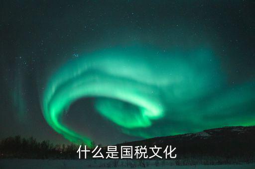 什么是文化國稅，什么是國稅文化