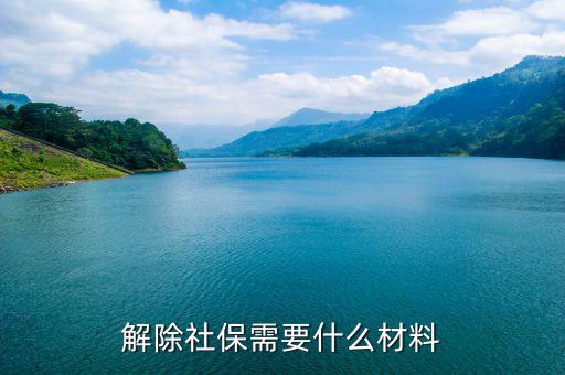 社保解除非正常 需要什么資料，社會保險(xiǎn)撤銷有什么材料