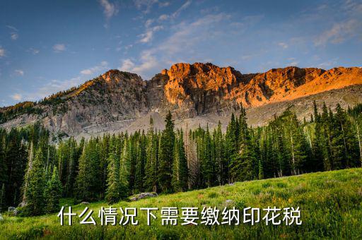 什么需要交印花稅，哪些企業(yè)和個(gè)人需要交納印花稅的
