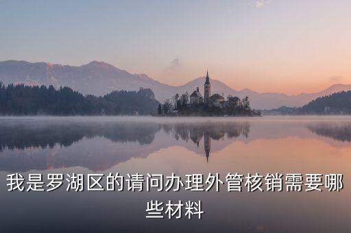 我是羅湖區(qū)的請(qǐng)問(wèn)辦理外管核銷(xiāo)需要哪些材料