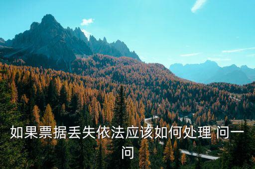 財(cái)政票據(jù)丟失為什么要上報(bào)，財(cái)政性票據(jù)對(duì)方發(fā)票聯(lián)丟失怎么辦