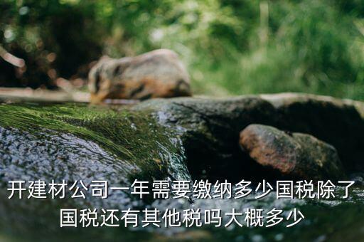 建材生產(chǎn)公司交什么稅，建材業(yè)個體戶要交什么稅