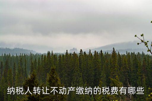 轉(zhuǎn)讓不動產(chǎn)交什么稅，納稅人轉(zhuǎn)讓不動產(chǎn)繳納的稅費有哪些